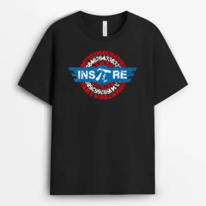 Inspire Math Superhero Pi Day Mathematics Teacher Nerd Geek T-Shirt - Black