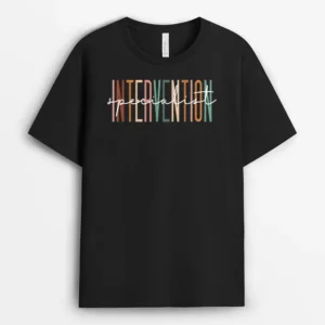 Intervention Specialist Teacher Squad Early Intervention T-Shirt - Black