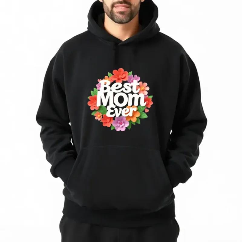Engraved Wooden Sign For Best Mom Ever Hoodie