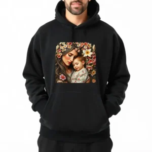Floral Mothers Day Journal With Custom Name Hoodie