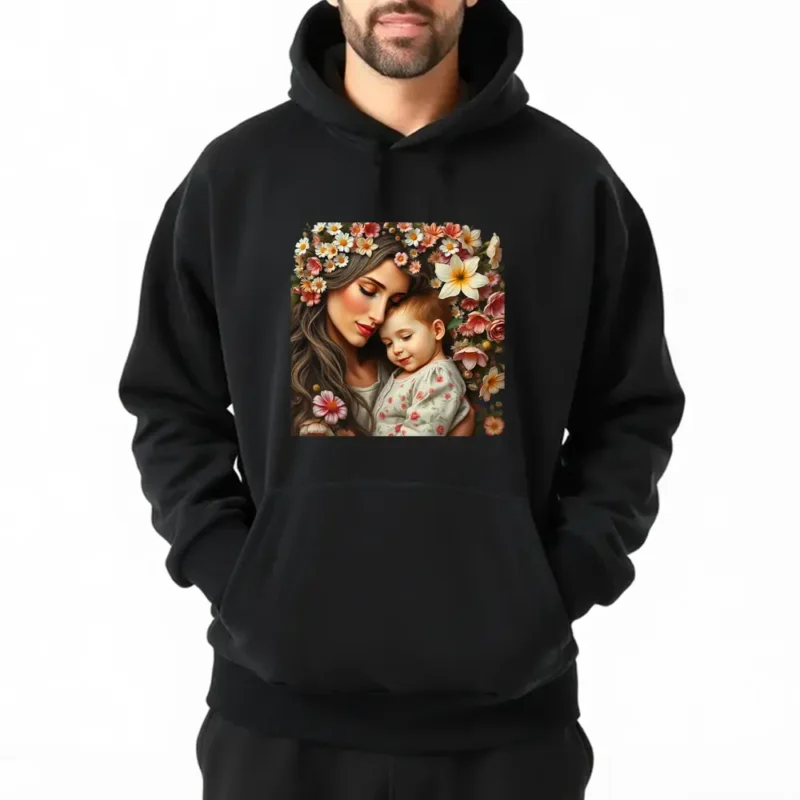 Floral Mothers Day Journal With Custom Name Hoodie